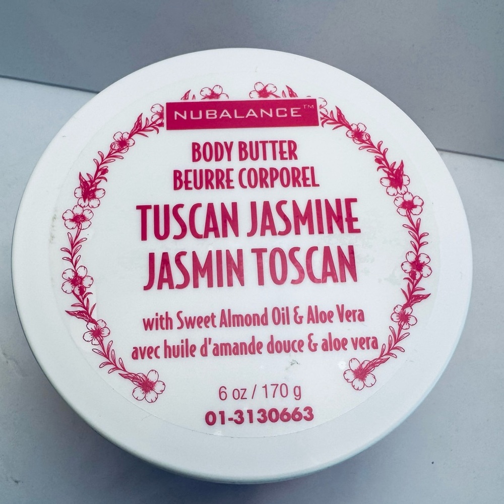 Nubalance Tuscan Jasmine & Sweet Almond Body Butter 6oz New